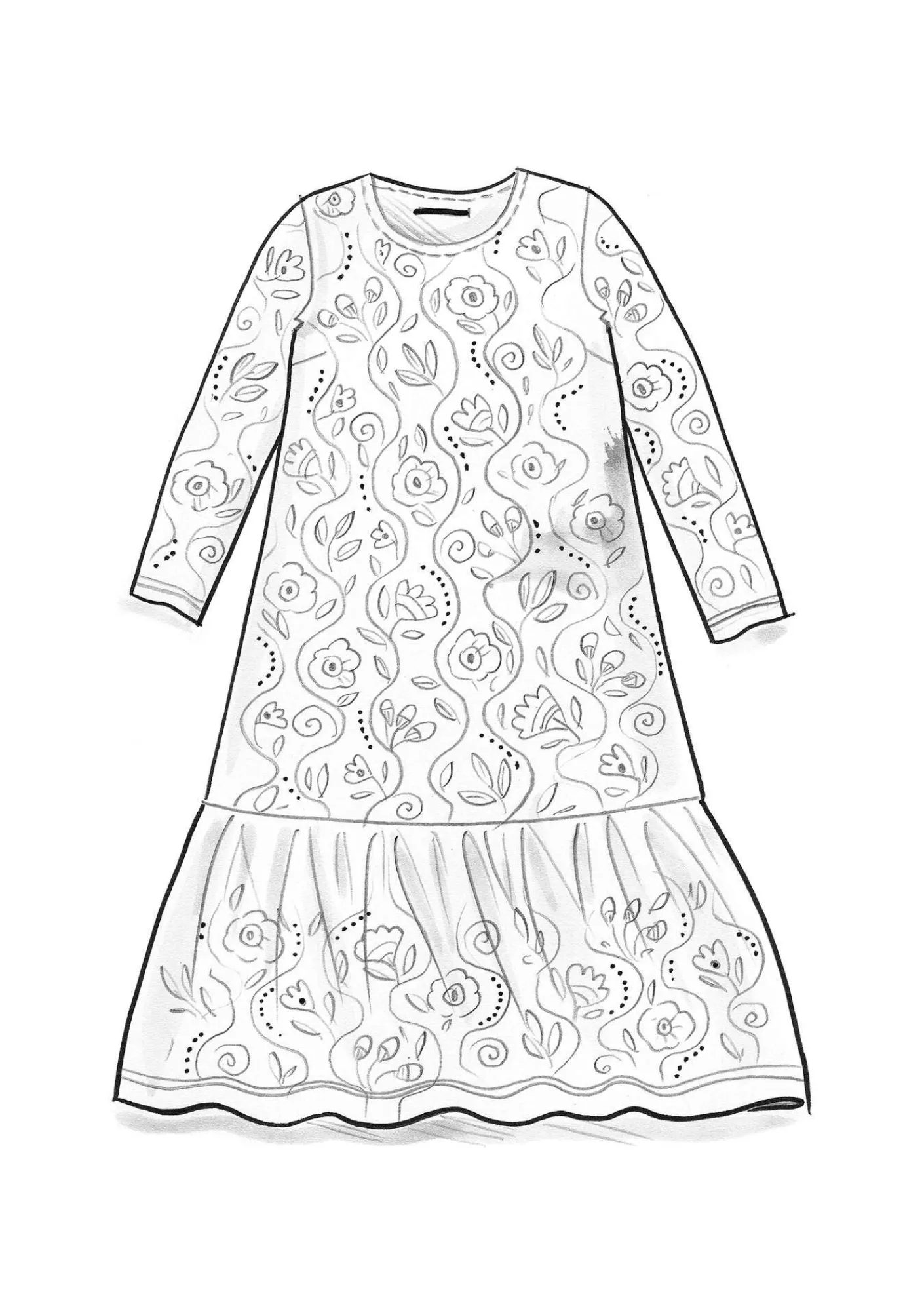 Gudrun Sjödén Trikåklänning "Rupangi" i ekologisk bomull Indigoblå New