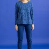 Gudrun Sjödén Trikåleggings i ekologisk bomullsrib Indigoblå Fashion