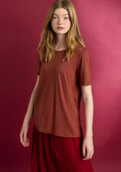 Gudrun Sjödén Trikåtop "Tyra" i ekologisk bomull/modal Rost Discount
