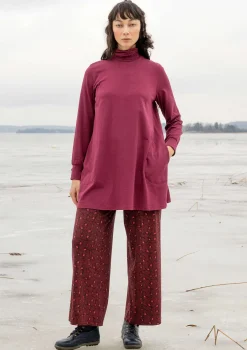 Gudrun Sjödén Trikåtunika i ekologisk bomull/modal/elastan Purpur Hot