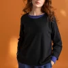 Gudrun Sjödén Tröja i ekologisk ull Svart Sale