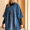 Gudrun Sjödén Tunika "Sonata" i lin Indigo Best
