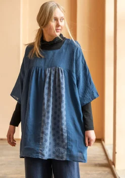 Gudrun Sjödén Tunika "Sonata" i lin Indigo Best