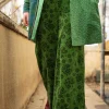 Gudrun Sjödén Velourbyxa "Selma" i ekologisk bomull/återvunnen polyester Gräsgrön Fashion