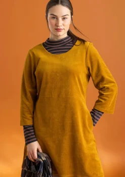 Gudrun Sjödén Velourtunika i ekologisk bomull/återvunnen polyester Curry New