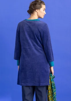 Gudrun Sjödén Velourtunika i ekologisk bomull/återvunnen polyester Viol Discount