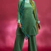 Gudrun Sjödén Velourtunika i ekologisk bomull/återvunnen polyester Havsgrön Discount