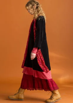 Gudrun Sjödén Velourtunika i ekologisk bomull/återvunnen polyester Svart Hot