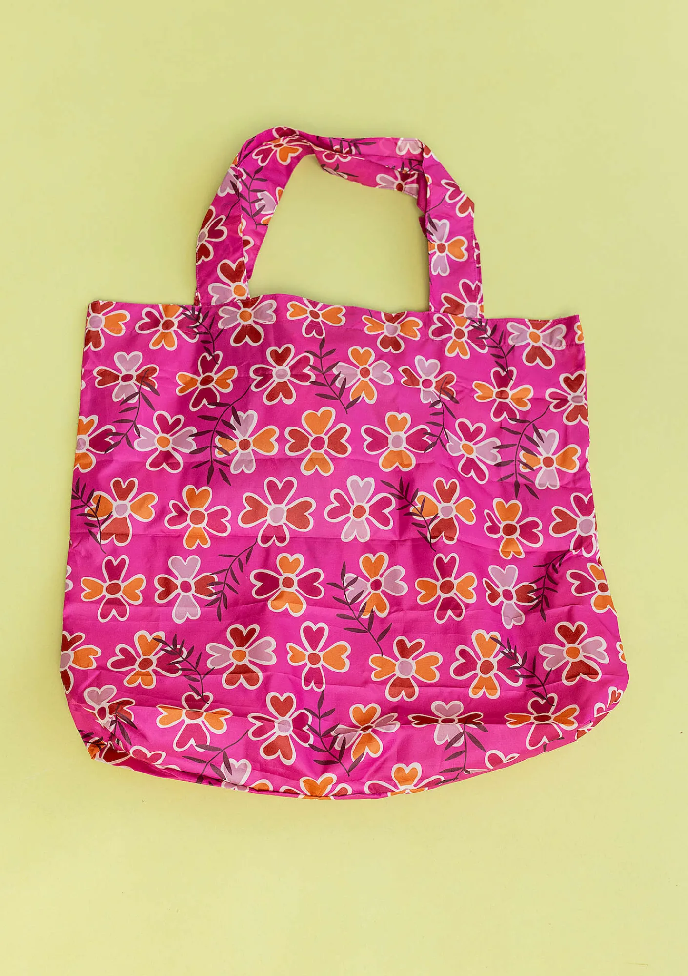 Gudrun Sjödén Vikbar shoppingpåse "Peggy" i återvunnen polyester Hibiskus Fashion