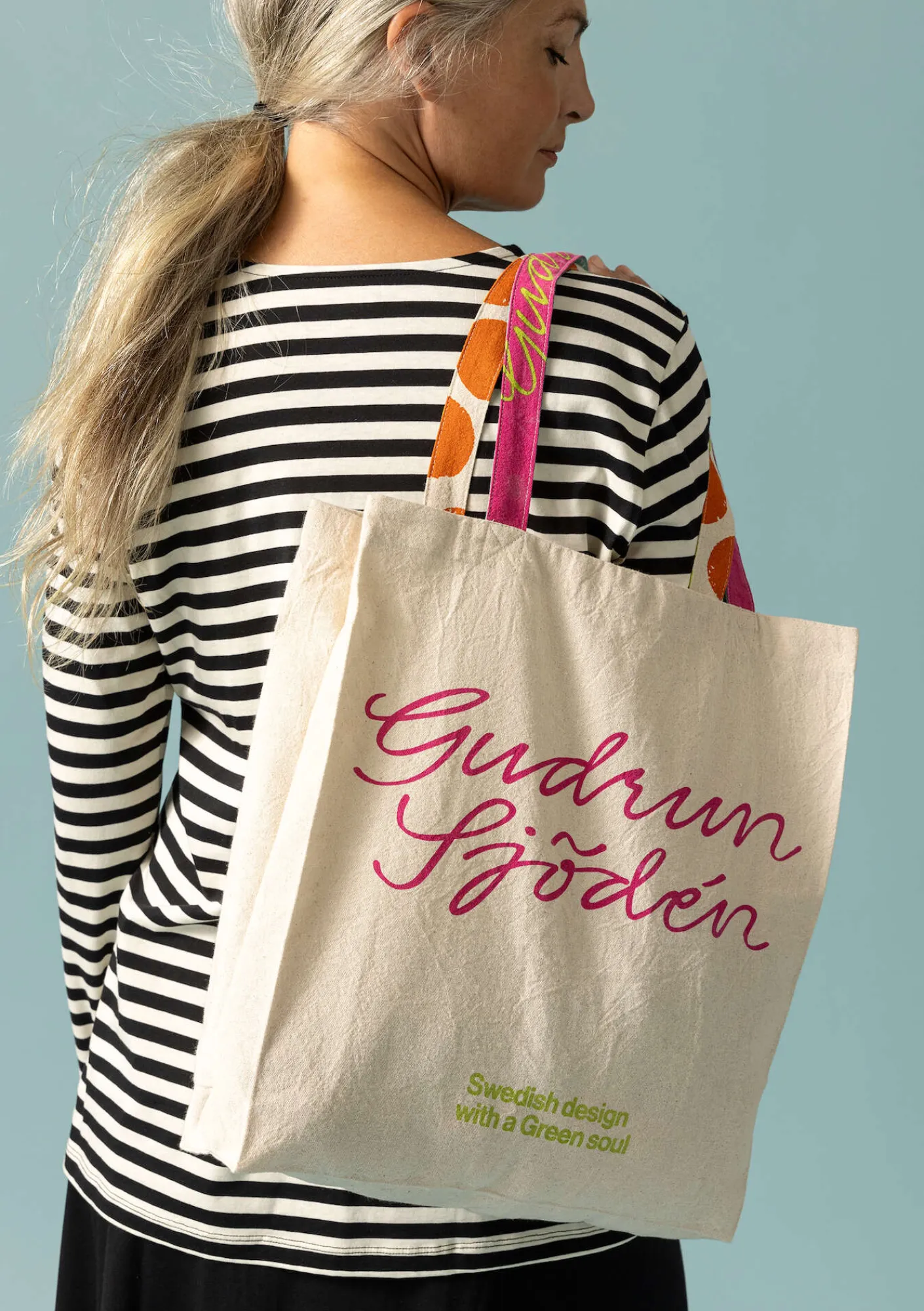 Gudrun Sjödén Väska i ekologisk bomull Ofärgad Clearance