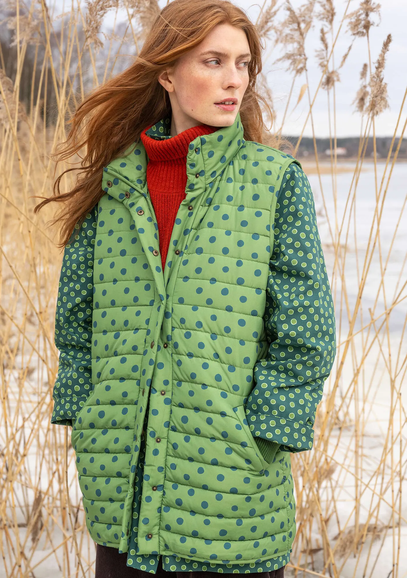 Gudrun Sjödén Väst "Susan" i återvunnen polyester Kaktus Discount