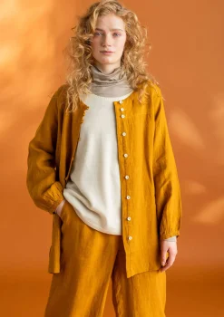 Gudrun Sjödén Vävd artistblus ”Asta” i lin Senap Outlet