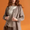 Gudrun Sjödén Vävd artistblus ”Asta” i lin Ljuspotatis New