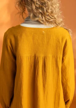 Gudrun Sjödén Vävd artistblus ”Asta” i lin Senap Outlet