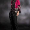 Gudrun Sjödén Vävd byxa i ekologisk bomull/lin Svart Best