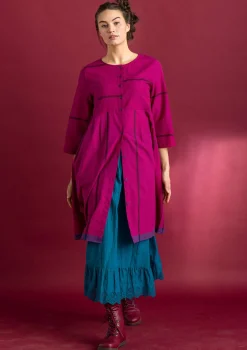 Gudrun Sjödén Vävd klänning ”Ava” i ekologisk bomull Hibiskus Best