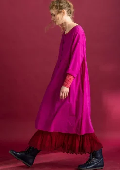 Gudrun Sjödén Vävd klänning ”Hedda” i ekologisk bomull Cerise Fashion
