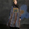Gudrun Sjödén Vävd klänning "Jaipur" i ull/bomull Svart Fashion