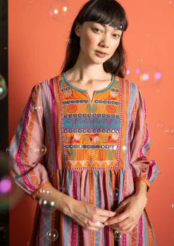 Gudrun Sjödén Vävd klänning "Jaipur" i ull/bomull Masala New
