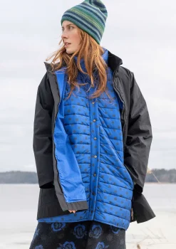 Gudrun Sjödén Vävd parkas "Lucy" i ekologisk bomull Svart Hot