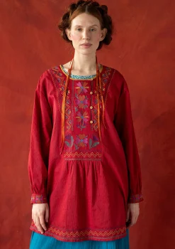 Gudrun Sjödén Vävd tunika "Wanja" i ekologisk bomull Vallmo Best
